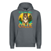 Rock life is better with a collie Premium Hoodie - texasbilliewilder
