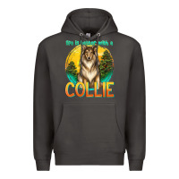 Smoke life is better with a collie Premium Hoodie - texasbilliewilder