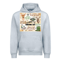 Heather Grey hunting life Urban Hoodie - MaliasSmallBusiness