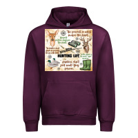 Mauve Wine hunting life Urban Hoodie - MaliasSmallBusiness