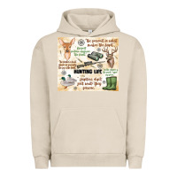 Pigment French Oak hunting life Urban Hoodie - MaliasSmallBusiness