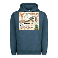 Pigment Midnight Navy hunting life Urban Hoodie - MaliasSmallBusiness