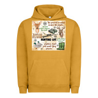 Pigment Peanut Butter hunting life Urban Hoodie - MaliasSmallBusiness