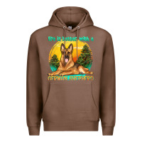 Chestnut life is better with a german shepherd Premium Hoodie - texasbilliewilder