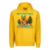 Lemon life is better with a german shepherd Premium Hoodie - texasbilliewilder