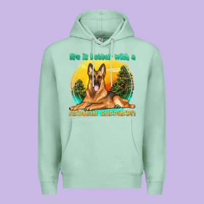 Premium Hoodie life is better with a german shepherd