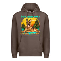 Coffee life is better with a german shepherd Premium Hoodie - texasbilliewilder