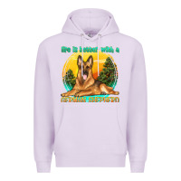 Lilac life is better with a german shepherd Premium Hoodie - texasbilliewilder