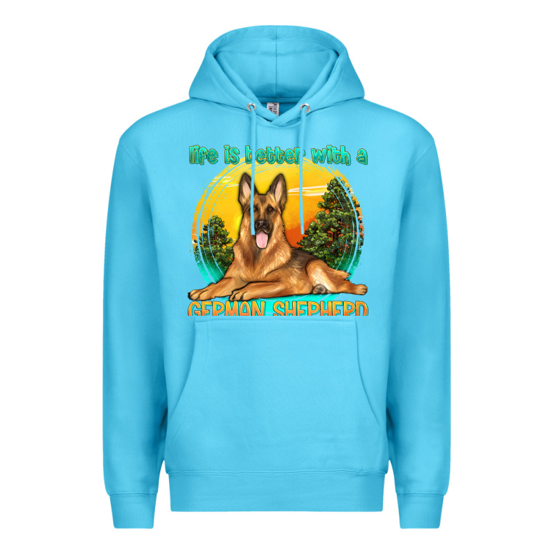 Life Is Better With A German Shepherd Premium Hoodie by texasbilliewilder | Teevron