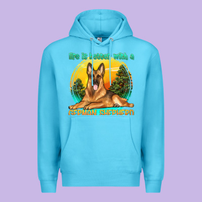 Premium Hoodie life is better with a german shepherd