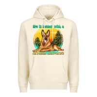 Sandshell life is better with a german shepherd Premium Hoodie - texasbilliewilder