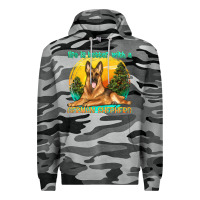 Slate Camo life is better with a german shepherd Premium Hoodie - texasbilliewilder