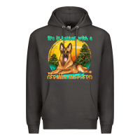 Smoke life is better with a german shepherd Premium Hoodie - texasbilliewilder