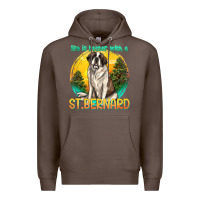 Coffee life is better with a st.bernard Premium Hoodie - texasbilliewilder