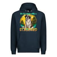 Navy life is better with a st.bernard Premium Hoodie - texasbilliewilder