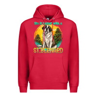 Cardinal life is better with a st.bernard Premium Hoodie - texasbilliewilder