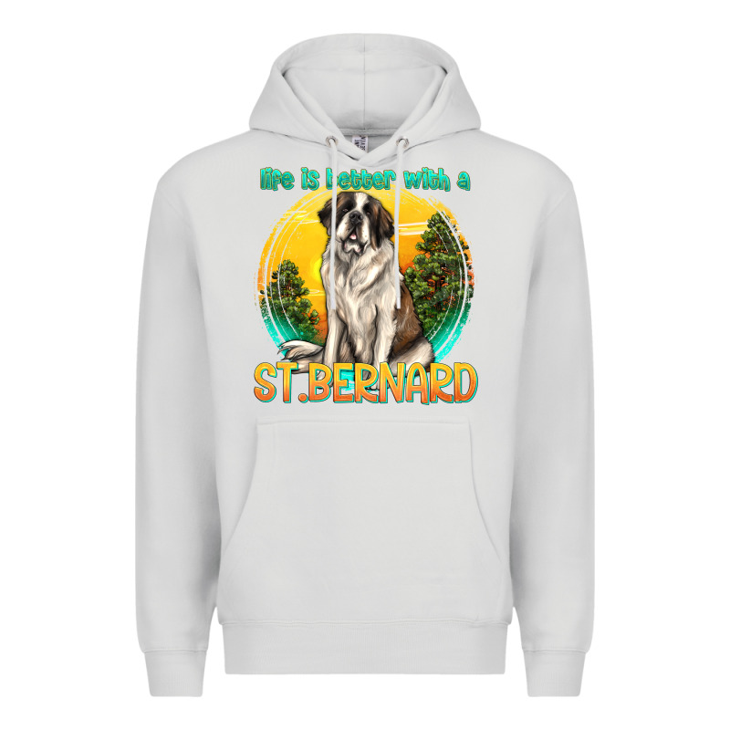 Life Is Better With A St.bernard Premium Hoodie by texasbilliewilder | Teevron