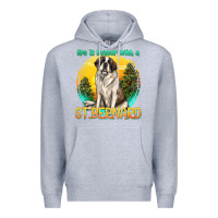 Heather Grey life is better with a st.bernard Premium Hoodie - texasbilliewilder