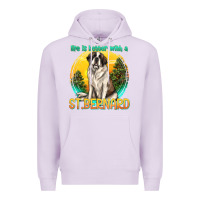 Lilac life is better with a st.bernard Premium Hoodie - texasbilliewilder