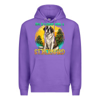 Purple life is better with a st.bernard Premium Hoodie - texasbilliewilder
