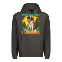 Smoke life is better with a st.bernard Premium Hoodie - texasbilliewilder