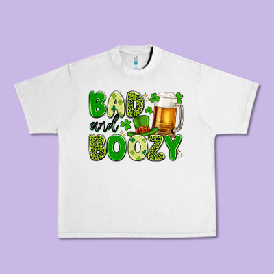 Bad And Boozy Urban Heavy Tee Designed By Artiststas
