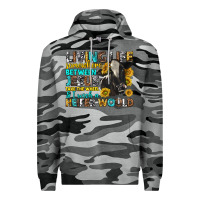 Slate Camo living life somewhere between jesus Premium Hoodie - texasbilliewilder