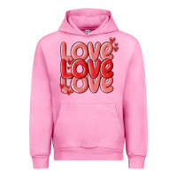 Fuchsia Pink love valentines day Urban Hoodie - MaliasSmallBusiness