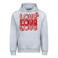 Heather Grey love valentines day Urban Hoodie - MaliasSmallBusiness