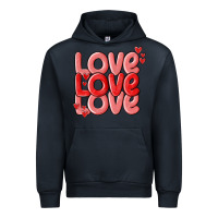 Navy love valentines day Urban Hoodie - MaliasSmallBusiness