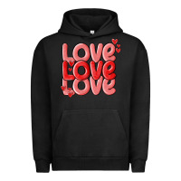 Pigment Black love valentines day Urban Hoodie - MaliasSmallBusiness