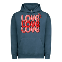Pigment Midnight Navy love valentines day Urban Hoodie - MaliasSmallBusiness