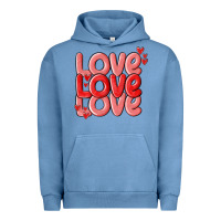 Pigment Pebble Blue love valentines day Urban Hoodie - MaliasSmallBusiness