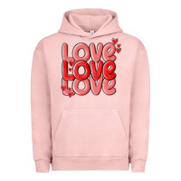Pigment Salmon love valentines day Urban Hoodie - MaliasSmallBusiness