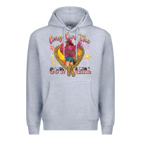 Heather Grey long live the cowgirl Premium Hoodie - texasbilliewilder