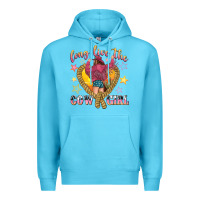 Ocean Blue long live the cowgirl Premium Hoodie - texasbilliewilder