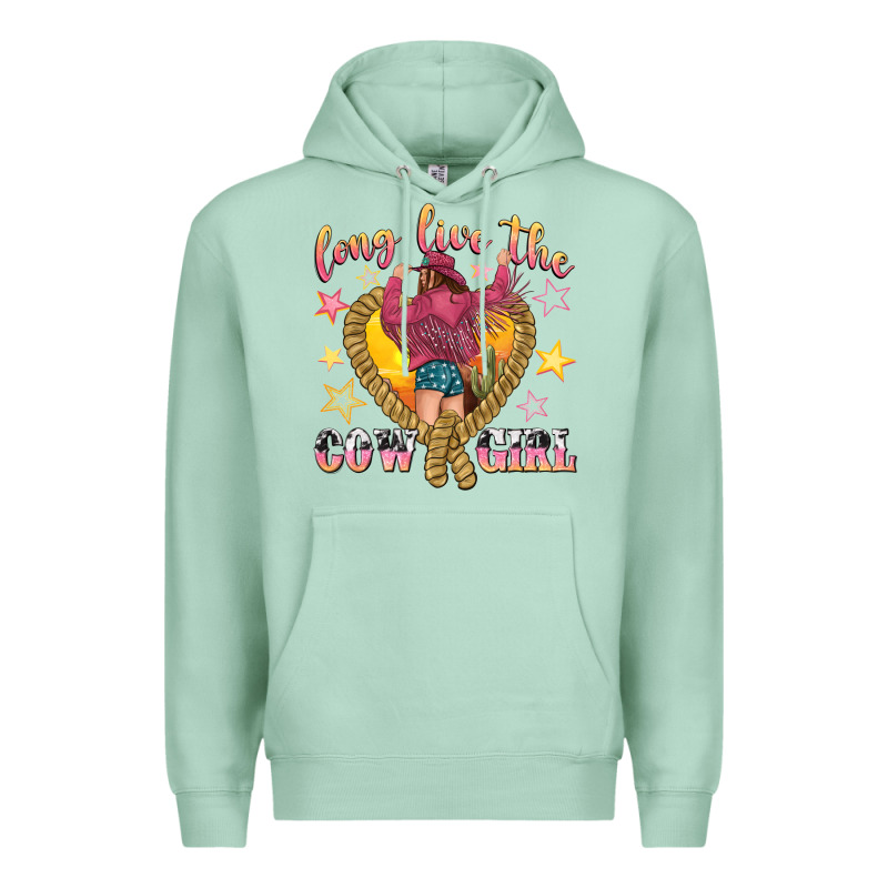 Long Live The Cowgirl Premium Hoodie by texasbilliewilder | Teevron