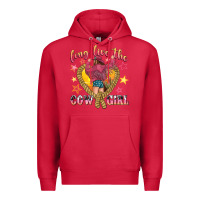 Cardinal long live the cowgirl Premium Hoodie - texasbilliewilder