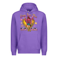 Purple long live the cowgirl Premium Hoodie - texasbilliewilder