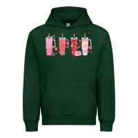 Forest Green obsessive cup disorder valentines day Urban Hoodie - MaliasSmallBusiness