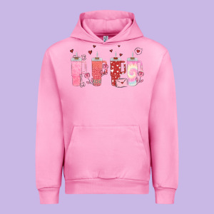 Obsessive Cup Disorder Valentines Day Urban Hoodie Designed By Maliassmallbusiness