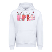 White obsessive cup disorder valentines day Urban Hoodie - MaliasSmallBusiness