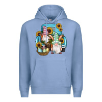 Colony Blue Easter Gnomes Egg Sunflowers Truck Premium Hoodie - RanaPortraitStore