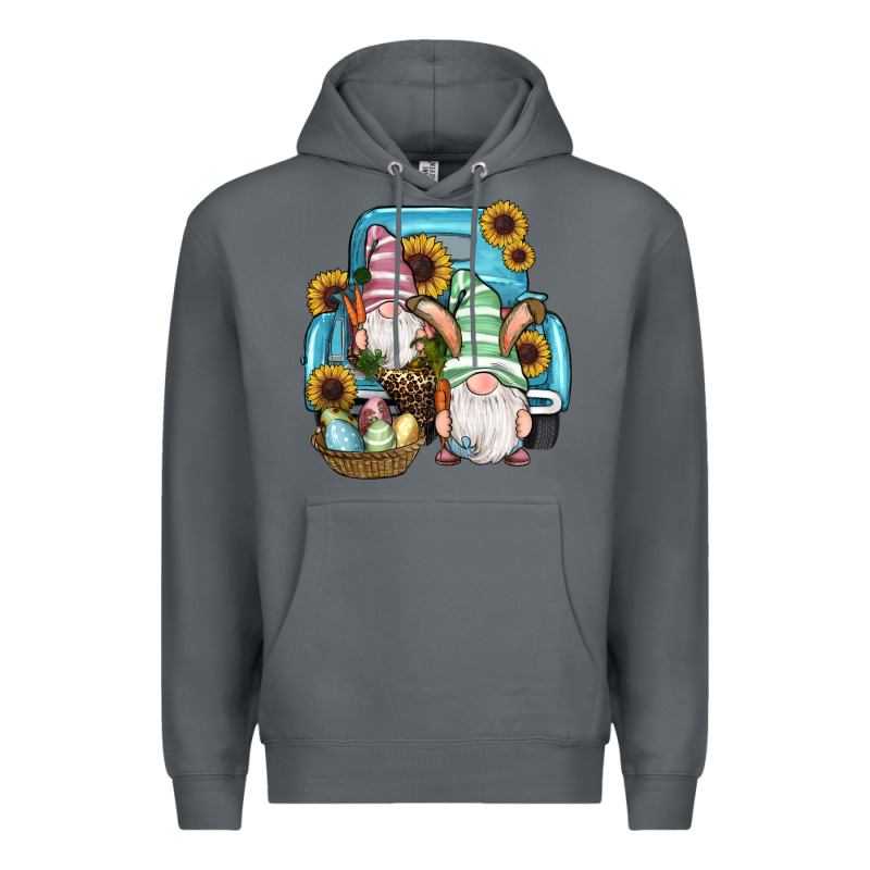 Easter Gnomes Egg Sunflowers Truck Premium Hoodie by RanaPortraitStore | Teevron