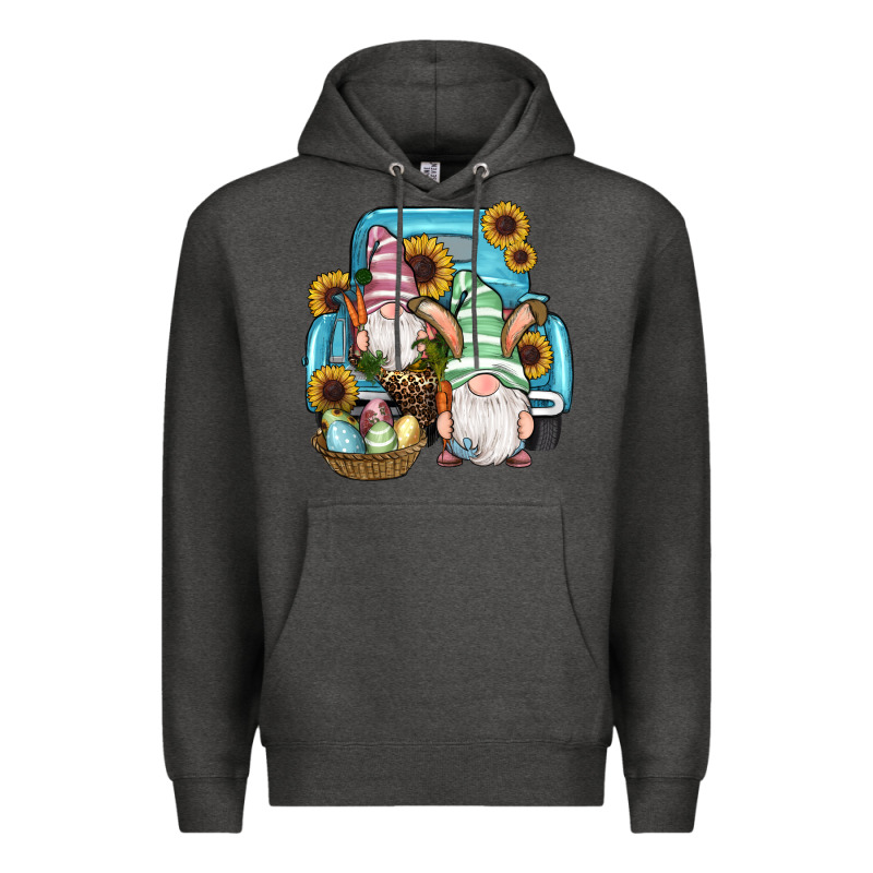 Easter Gnomes Egg Sunflowers Truck Premium Hoodie by RanaPortraitStore | Teevron
