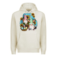 Oatmeal Heather Easter Gnomes Egg Sunflowers Truck Premium Hoodie - RanaPortraitStore