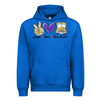 Cobalt peace love bus driver Urban Hoodie - MaliasSmallBusiness