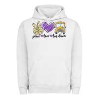 Pigment Lunar Rock peace love bus driver Urban Hoodie - MaliasSmallBusiness