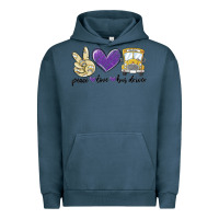 Peace Love Bus Driver Urban Hoodie | Teevron