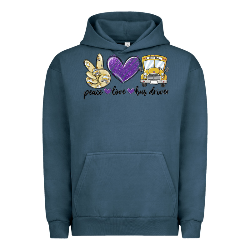 Peace Love Bus Driver Urban Hoodie by MaliasSmallBusiness | Teevron